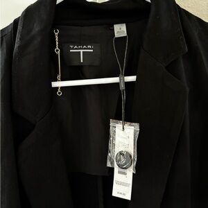 Tahari Black Tailored Blazer Jacket